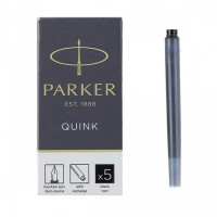 Чернильный патрон Parker "Quink Ink Cartridges" черный S0116200 (5шт) РАСПРОДАЖА
