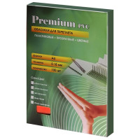 Обложки прозрачные пластиковые А4 0.18 мм красные 100 шт.