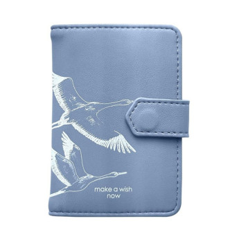 Визитница на 12 карт. "Wish", иск. кожа с печ шелкография, голубой,IVZ059/blue  Infolio