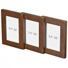 Фоторамка на 3 фото (под дерево) 27-74038 РАСПРОДАЖА