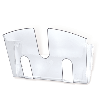 Подставка для рек. материалов настен. для листов ф.А4 290*215*32мм 1отд, прозрач, 290397 РАСПРОДАЖА