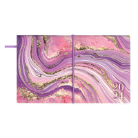 Еженедельник 175*105мм 2024г Escalada "Мрамор" мягк. переплет, иск. кожа, рисунок, резинка 63903