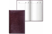 Телефонная книга А5 Brauberg "Cayman" черн/т.корич, "крок. кожа" 125129