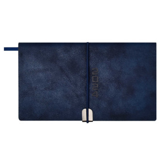 Еженедельник 175*95мм 2024г Escalada "Тиволи глосс" мягк. перепл., иск. кожа, синий, резинка 63907