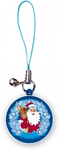 PVC-17 Брелок для телефона  Mister Christmas ( d=3)
