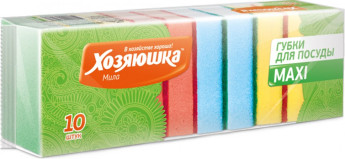 Губка д/посуды Хозяюшка -10 Макси /26