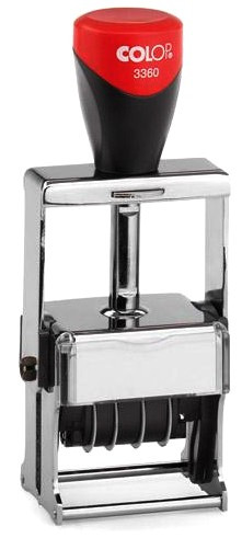 Датер металлический со свободным полем Colop 3660 (дата цифра),(37х58) РАСПРОДАЖА