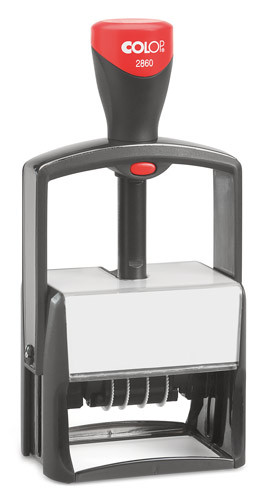 Датер металлический со свободным полем Colop 2860 (дата цифра),(49х68) РАСПРОДАЖА