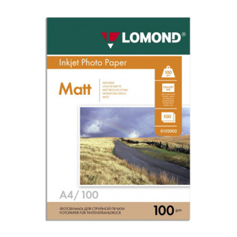 Бумага А4 Lomond д/стр.пр. 100г/м2, матовая, двусторонняя 0102002 (100л)