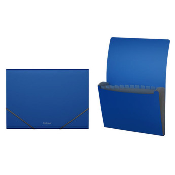 Папка на резинках Erich Krause 12 отд. А4 "Classic" синяя ЕК43040/50417