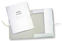 Папка для бумаг с завяз. "Папка для бумаг" A4 белая, немелов. картон 260 гр/м2