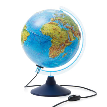 Глобус Globen Классик Евро D=25см физический, рельеф, подставка, подсветка Ке022500194