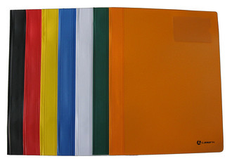 Папка-скоросшиватель ПВХ Lamark А4, с карманом под визитки, внутр. карман 52 РАСПРОДАЖА