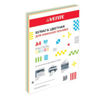Бумага А4 80г/50л (5цв по 10л) пастель 2072250 deVENTE