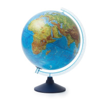 Глобус интерактивный Globen D=32см с физико-политической картой Земли, с подсветкой от батареек