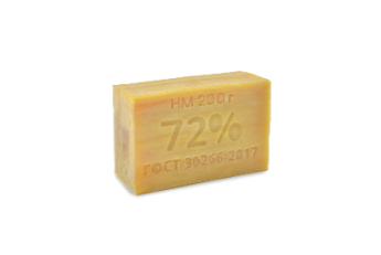 Мыло хозяйственное 72% твердое б/об 200 гр