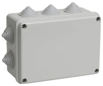 Коробка монтажная 130*130*60, IP54/ 9 гермовводов