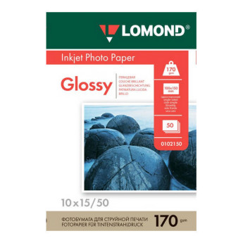 Бумага А6 Lomond д/стр.пр. 170г/м2, глянцевая, односторонняя 0102150 (50л)