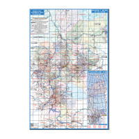 Карта Красноярского Края 1160*1785мм, бумага постер. 140гр/м2