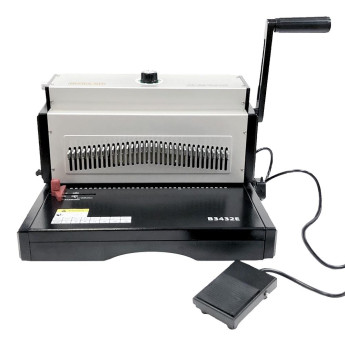 Office Kit B3432E Профессиональный электрический брошюровщик для переплета металлической пружиной