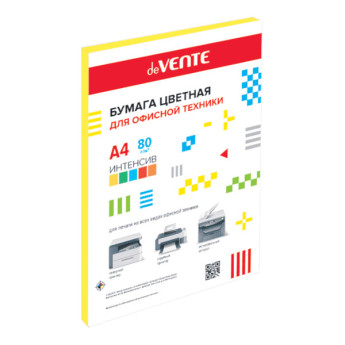 Бумага А4 80г/50л желтый интенсив 2072244 deVENTE
