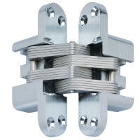Скрытая скрытая дверная петля Kratos Mortise Mount Невидимая дверная петля Satin Chrome soss