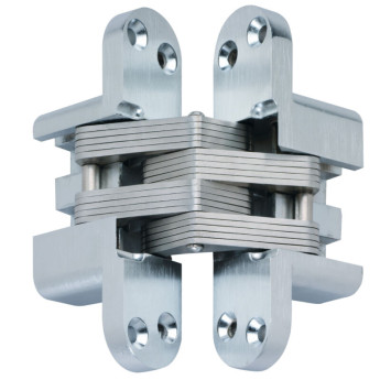 Скрытая скрытая дверная петля Kratos Mortise Mount Невидимая дверная петля Satin Chrome soss
