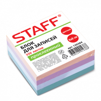 Блок для записей Staff 80*80мм, 350л, цветной МБ-4Ц 120384