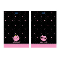 Блокнот 50л А5 Hatber "CATs" в точку, склейка, обл. мел.карт. 50Б5лA9к