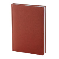 Ежедневник А5 2024 Альт "Leader" боордовый, тв. обл., иск. кожа 3-126/07