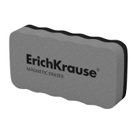 Губка для маркерной доски 107*57*21мм Erich Krause магнитная, серая 55990