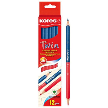Карандаш двухцветный Kores красный/синий 94178 РАСПРОДАЖА