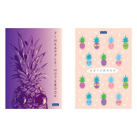 Блокнот 50л А5 Hatber "Pineapple" мел.карт глянц. ламин.,блок в точку 50Б5лA9к