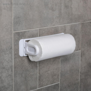 Держатель для полотенец снежно-белый, на шурупах