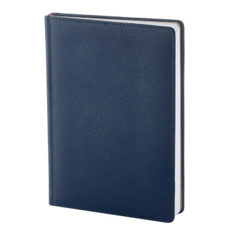 Ежедневник А5 2024 Альт "Leader" синий, тв. обл., иск. кожа 3-126/01