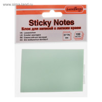 Липкий блок Leonbergo 76*76мм 100л пастель зеленый LB-1210011