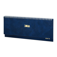 Планинг 2024г 300*130мм гребень, бумвинил, синий 115147