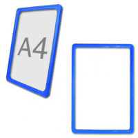 Рамка-POS для ценников, рекламы и объявлений А4, синяя, без защитного экрана, 290250