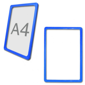 Рамка-POS для ценников, рекламы и объявлений А4, синяя, без защитного экрана, 290250