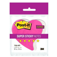 Липкий блок Post-it®  80*80мм 150л сердце 7350-HRT
