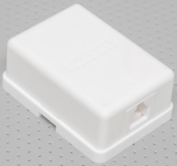 Розетка телефонная 6P-4C 1- местная