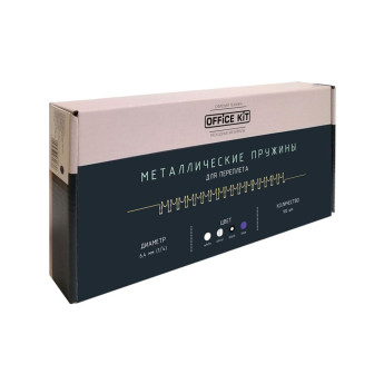 Металлические пружины Office Kit D6.4 мм (1/4) белые 100 шт.