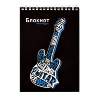 Блокнот 60л А5 Феникс+ "Когдя я слышу музыку" клетка, гребень, обл. мел. карт. 62782