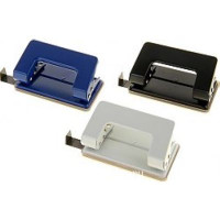 Дырокол 10л Erich Krause Quadro с линейкой, ассорти ЕК4560