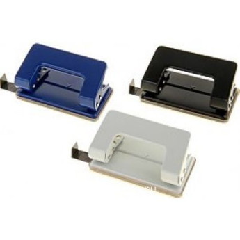 Дырокол 10л Erich Krause Quadro с линейкой, ассорти ЕК4560