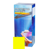 Пластиковые пружины 19 мм желтые 100 шт.