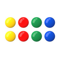 Магнит д/белой доски 30мм, 8шт, круглый, ассорти ЕК22461 Erich Krause