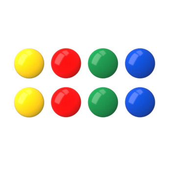 Магнит д/белой доски 30мм, 8шт, круглый, ассорти ЕК22461 Erich Krause