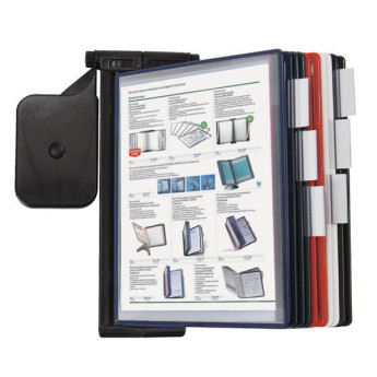 Демосистема BRAUBERG SOLID настенная, черная, 10 демопанелей  ассорти 236720