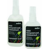 Клей жидкий силикатный "Index", 110 грамм, с дозатором